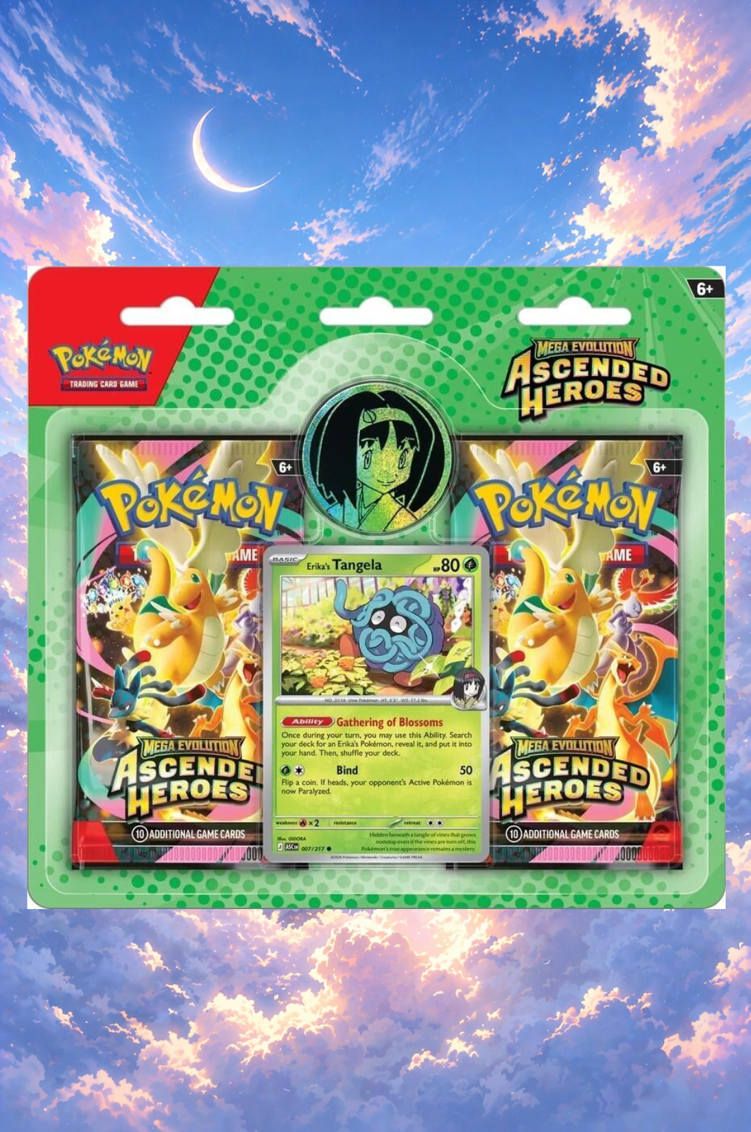 Ascended Heroes 2 Pack Blister: RIP & SHIP