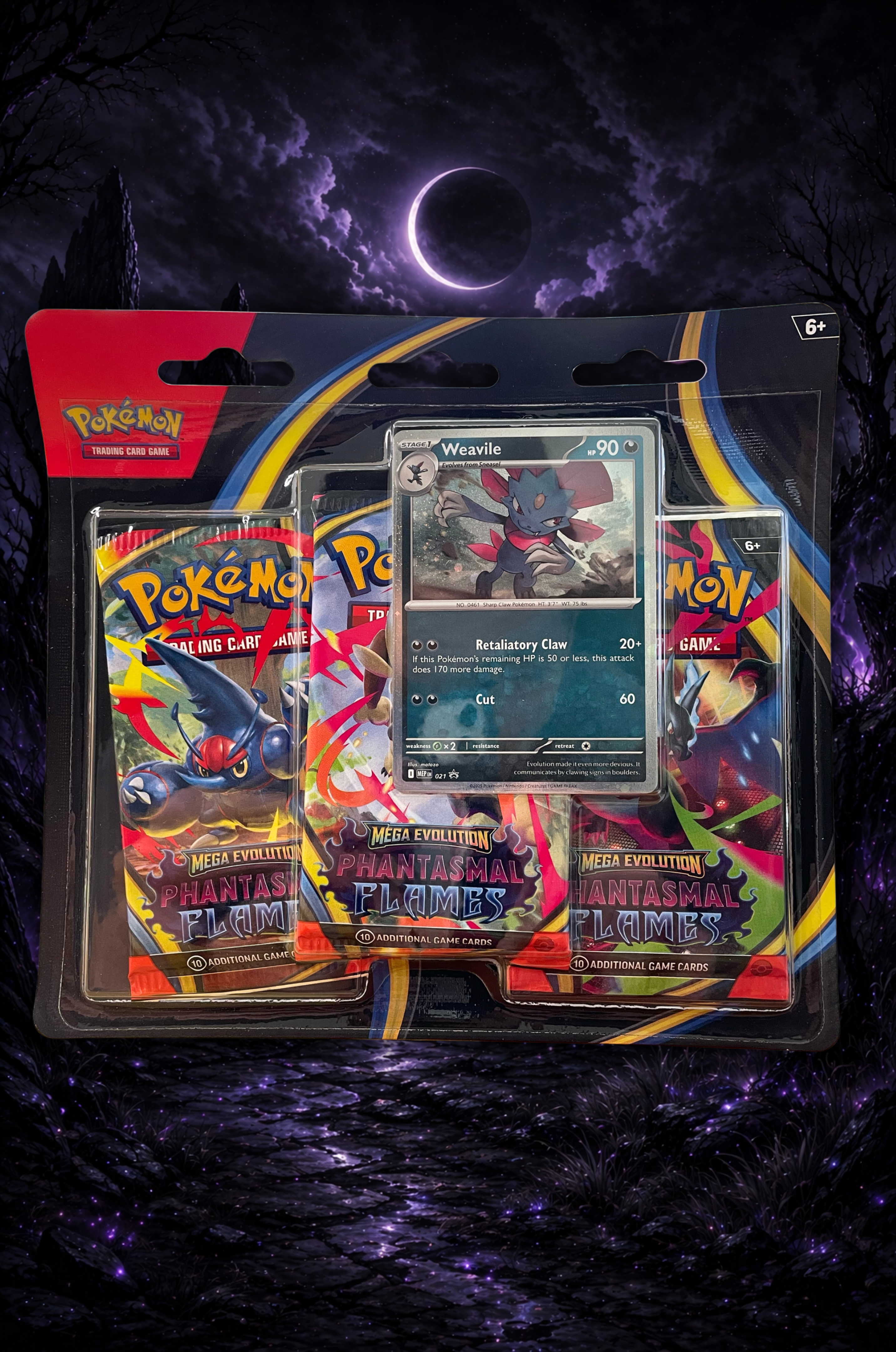 Phantasmal Flames 3 Pack Blister | Weavile : RIP & SHIP
